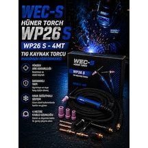 Wec-s Hüner Wp26 S 4 Metre Tıg Kaynak Torcu Tgtt2604f
