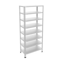Raf Burada  8 Katlı Galvaniz Çelik Raf - Depo, Arşiv, Kiler, Dosya, Market Rafı-43x60 cm-150 cm-1.00 mm