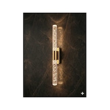 Bubblelight Medium 40 Cm Modern Tasarım Led Aplik - Duvar Lambası - Gold - Pilli - Günışığı Çok Renkli