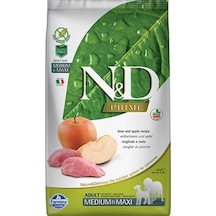 N&D Prime Yaban Domuzlu ve Elmalı Tahılsız Orta ve Büyük Irk Yetişkin Köpek Maması 2500 G