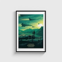 Star Wars: The Force Awakens 2015 Film Posteri Tablo Çerçeveli Poster Duvar Dekorasyonu Siyah Çerçeveli Tablo Siyah Çerçeveli Tablo Dn11d178sıyah