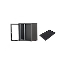 Setrack 19" 9U 600 x 600 Duvar Tipi Rack Kabinet + Sabit Raf