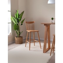 Ashbourne Ahşap Bar Sandalyesi Natural