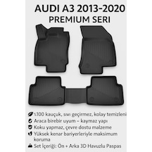 Audi A3 2013-2020 3d Premium Havuzlu Oto Paspas