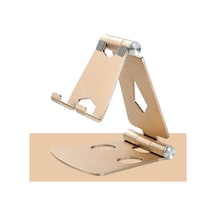 Teltree Z16 Çift Katlanır Alüminyum Telefon Tutucu - Taşınabilir Ve Ayarlanabilir Stand, Anti-kayma Tabanlı