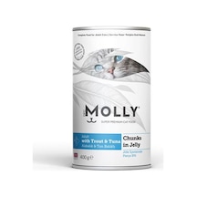 Molly Jöleli Balıklı Konserve Yetişkin Kedi Maması 400 G