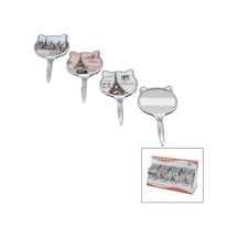 İbico İ15-039 Makyaj Aynası Saplı Çanta Kulaklı Yuvarlak Tek Taraflı Eyfel Kule Desenli Cep - 24'li Paket Diğer
