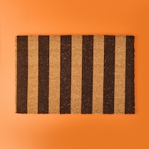 Chilaii Home Rowe Koko Siyah Çizgili Kapı Paspası - Bej / Siyah - 40x60 Cm Çok Renkli