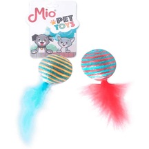 Mio Kedi Oyuncağı Renkli No 2 İp Top 1 Ad