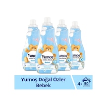 Doğal Özler Konsantre Çamaşır Yumuşatıcısı Bebek 1200 Ml 50 Yıkama 4 Adet