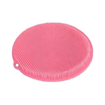 Yuvarlak Vantuzlu Banyo Sırt Kese Matı 26 Cm Çok Renkli
