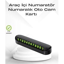 Nm-store Fosforlu Işıltı İle Araç İçi Telefon Numaratörü - Güvenli Parkın Anahtarı