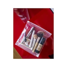 Fermuarlı Organizer Poşet 10 Adet 20x20+5 Cm Şeffaf