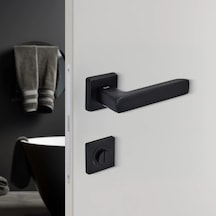 Sese Mira Modeli Rozetli Wc Kapı Kolu Siyah 200-207r-02-02