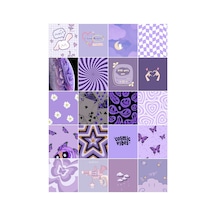 Aesthetic Lila Çoklu Sticker Seti Diğer