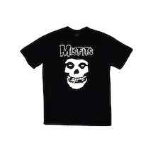 Misfits Baskılı Unisex %100 Pamuk Siyah T-shirt SIYAH