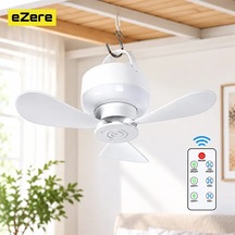 Ezere Aerosnap Led Kamp Tavan Fanı Ve Taşınabilir Şarjlı Tavan Vantilatörü- 5775