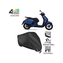 Bajaj Chetak Motosiklet Brandası ( Kilit Uyumlu - Siyah