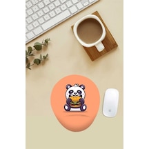 Fastfood Panda Desenli Bilek Destekli Mouse Pad Mousepad