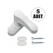 5 Adet Pvc Pencere Kapı Pimapen Kilidi Çekmeli Emniyet Kilidi Set