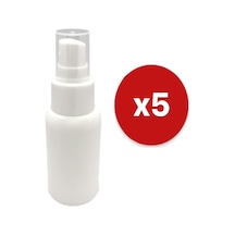 50Ml Plastik Boş Şişe Spreyli Dezenfektan Şişe 5 Adet