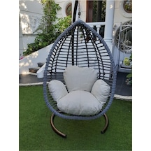 Zeta Home Rattan Salıncak Krem