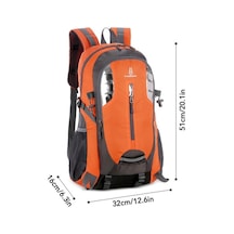 Novahub Kamp, Yürüyüş & Seyahat İçin Çok Cepli Nylon Sırt Çantası - Yeşil, Siyah, Mavi, Turuncu Seçenekleri Mavi Mavi