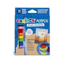 Carioca Akrilik Paint Marker Su Bazli Fırça Uçlu 10'lu