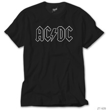 Ac Dc Logo Siyah Tişört