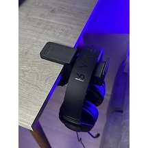 Ergonomik Ve Kaydırmaz Keçeli Siyah Masa Kulaklık Standı, Güçlendirilmiş Yapısıyla Shadow Edition