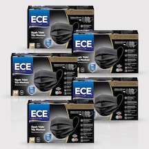 Ece Full Ultrasonik Meltblownlu Maske 50'li 250 Adet Siyah