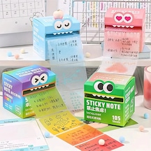 Canavar Kutulu Renkli Sticky Note 105 Şeffaf Yaprak Not Kağıdı 43352
