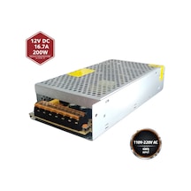 Peace B2881 12v 16.7a 200w Kalın Metal Kasa Adaptör Dc Güç Kaynağı