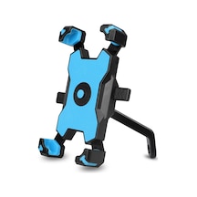 Pla-02 3,5-6,8 İnç Telefon Tutucu Motosiklet Bisiklet Dikiz Aynası Cep Telefonu Montajı - Mavi