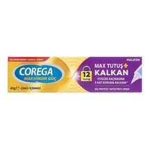Corega Max Kontrol + Tutuş Tat İçermez 40 Gr Protez Diş Yapıştırıcı