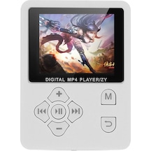 Besthome1 Renkli Ekranlı 1.8 İnç Mp3 Çalar, Fm Radyo, E-kitap - Beyaz, Video Oynatıcı