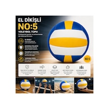 El Dikişli No:5 Profesyonel Voleybol Topu Çok Renkli - 889641377 Çok Renkli