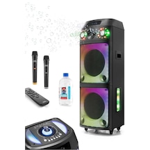 Büyük Boy Bluetooth Hoparlör Speaker 12"x2 100w Woofer