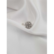 Vog İtaly Tasarım Karahindiba Çiçeği Model 925 Ayar Gümüş Sevgiliye,anneye,eşe,arkadaşa Yüzük