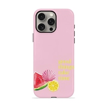 Apple iPhone Uyumlu 15 Pro Vorian Çift Katmanlı Magsafe Kılıf Good Things Fruit Corner
