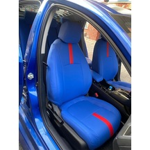 Honda Fc5 Arka Sırt 2+1 Arka Sırt Kolcaklı Model Komple Mavi Deri Uyumlu