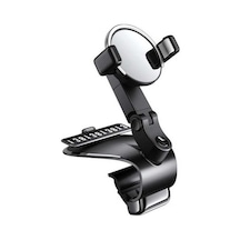 Wondernest 088 Park Telefonu İşaretli 360 Derece Dönen Araba Panel Telefon Tutucu Siyah Siyah