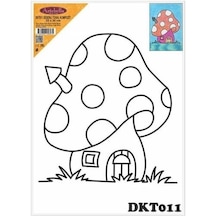 Dkt011 Desenli Tuval Kompozit Boyama 25x35 Cm
