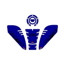 GP Kompozit Yamaha R7 2021–2024 Uyumlu Tank Pad Seti Mavi