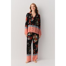 Suwen Liora Maskülen Pijama Takımı Sh26120660b911 Siyah Desenli
