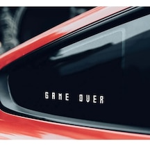 Game Over Kelebek Cam Araba Sticker 20 Cm 2 Adet