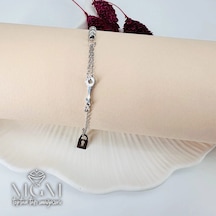 Rodyum Çelik Bileklikler 16+5 Cm Uzatma Payı - Kbl0107 Çok Renkli