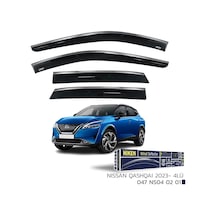 Niken Nissan Qashqai 2023 Sonrası Kromlu Cam Rüzgarlığı 4 Lü