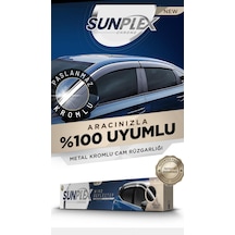 Sunplex Chery Tiggo 8 Pro Ve Pro Max 4'lü Kromlu Cam Rüzgarlığı