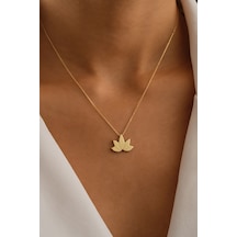 Sefa Gold 14 Ayar Altın Lotus Çiçeği Kolyesfkl245